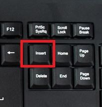 insert键在哪?小编教你win7电脑insert键所在位置
