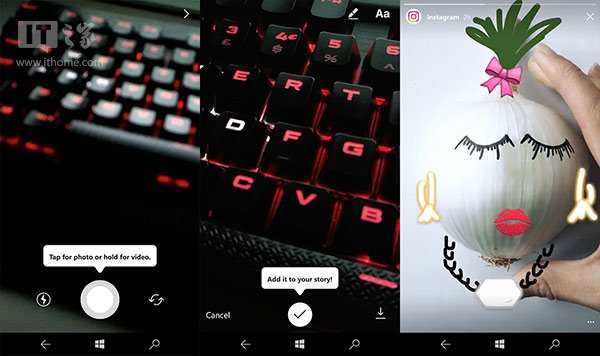Win10 Mobile版《Instagram》更新：照片捏拉缩放