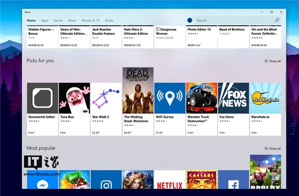 Win10应用商店迎来预览更新,Fluent流畅设计很显眼