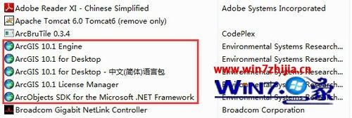 Win7系统完全卸载ArcGIS的方法